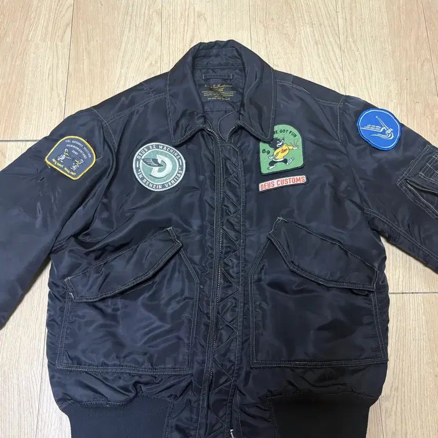 [BUNJANG] Deus Ex Machina Flight MA-1 Bomber Jacket / 데우스 플라이트 ma-1 항공점퍼