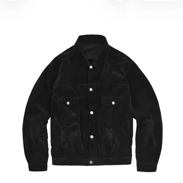[BUNJANG] Politeu Halboro Trucker Jacket Black Size 3 / 폴리테루 하프보로 트러커 블랙 [3]
