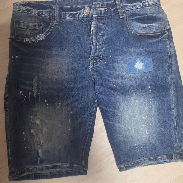 [BUNJANG] DSQUARED2 Painting Embroidery Shorts / 디스퀘어드2 반바지