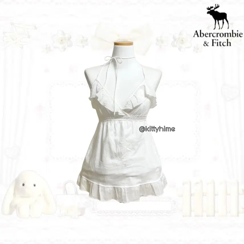 [BUNJANG] Abercrombie Baby Doll White Top / Abercrombie 아베크롬비 베이비돌 화이트 탑 아베크롬비나시