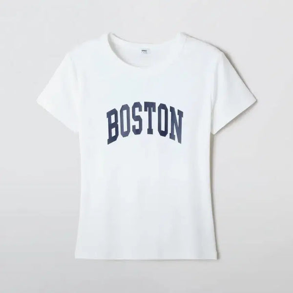 [BUNJANG] SPAO Boston Slim Fit Short-Sleeve T-Shirt / 스파오 BOSTON 슬림핏 반팔티