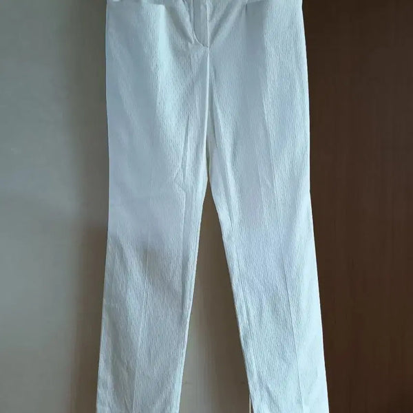 [BUNJANG] Versace White Cream Span Cotton Pants / 명품 베르사체 ) 화이트크림 스판 면바지