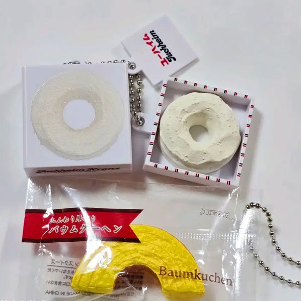 [BUNJANG] Jadedream Baumkuchen Bread Gacha Keyring Bundle Set / 제이드림 바움쿠엔 빵  가챠키링  2개 일괄