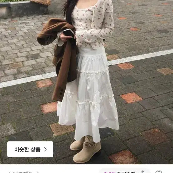 [BUNJANG] Tiered Maxi Skirt / 캉캉 롱스커트