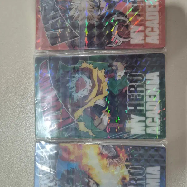 [BUNJANG] My Hero Academia Ichiban Kuji J Prize Mirror Card Set - Izuku Midoriya, Katsuki Bakugo, Shoto Todoroki / 나히아 제일복권 J상 미러카드 미도리야 바쿠고 쇼토
