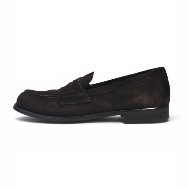 [BUNJANG] Prada Men's Suede Loafers Brown Size 8.5 / 프라다 남성 스웨이드 로퍼 브라운 8.5 프라다 신발