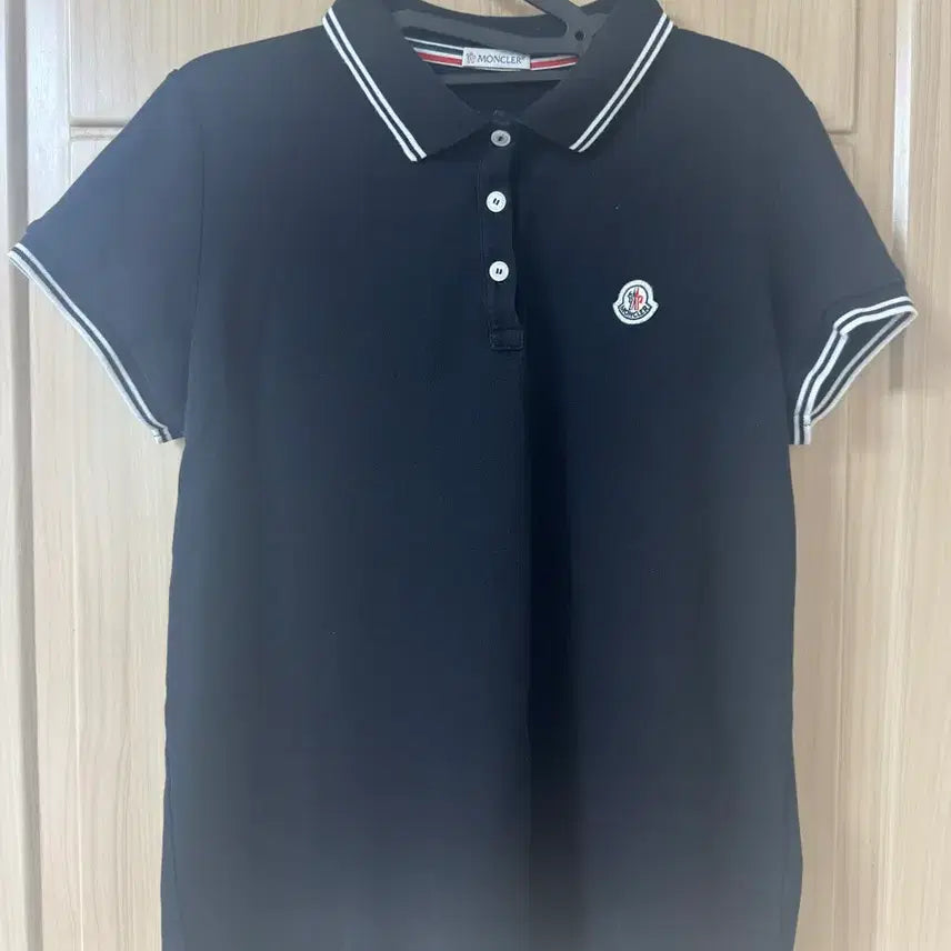 [BUNJANG] Moncler Genuine Polo T-shirt Black L / [정품]몽클레어 카라티 블랙 L사이즈
