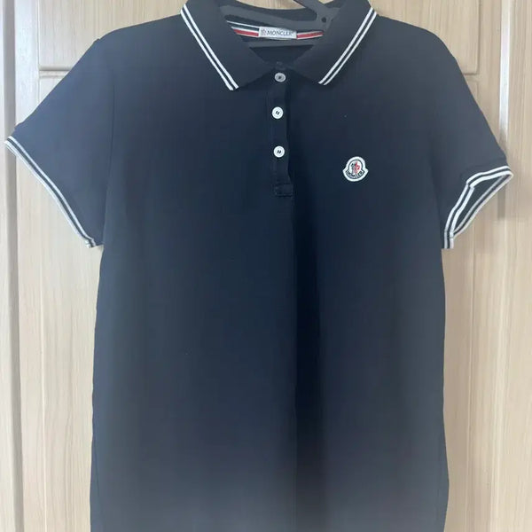 [BUNJANG] Moncler Genuine Polo T-shirt Black L / [정품]몽클레어 카라티 블랙 L사이즈