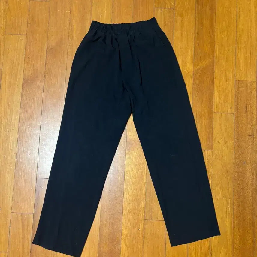 [BUNJANG] Black Straight Fit Slacks / 블랙 슬랙스