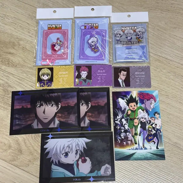 [BUNJANG] Hunter x Hunter Animate Pop-up Acrylic Stand & Keyring Bundle / 헌터헌터 애니메이트 팝업 굿즈 키르아 아크릴 스탠드 히소카 키링 일괄