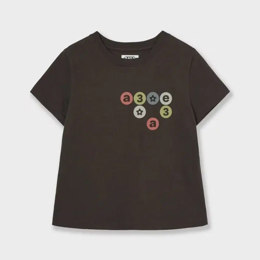 [BUNJANG] AAEI Color Dot Logo Short Sleeve T-Shirt / 에이이에이이 컬러 도트 로고 반팔 티
