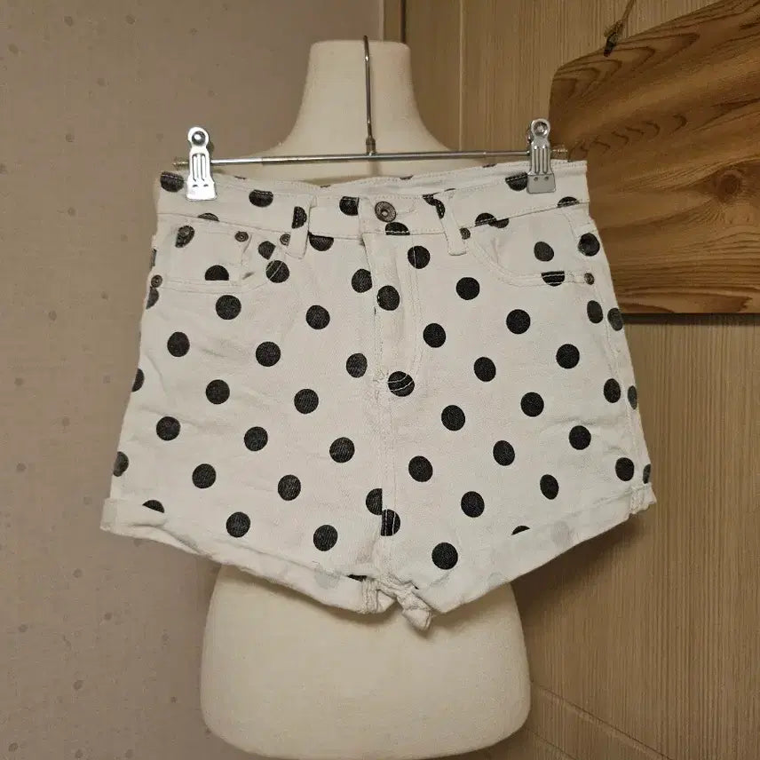 [BUNJANG] Dot Span Denim Shorts / [도트 스판 데님 쇼츠]반바지 pt