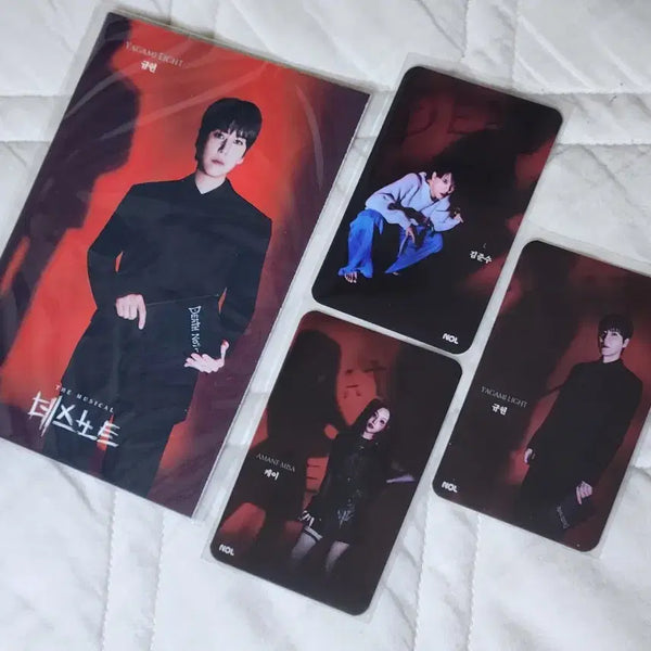 [BUNJANG] Death Note Musical Special Edition Photocard & Accordion Postcard Set / 데스노트 뮤지컬 특전 포토카드 아코디언 엽서 놀 death note