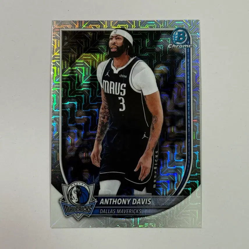 [BUNJANG] Dellars Anthony Davis Krom Card / 델러스 앤서니 데이비스 모조 바우만크롬 농구 카드