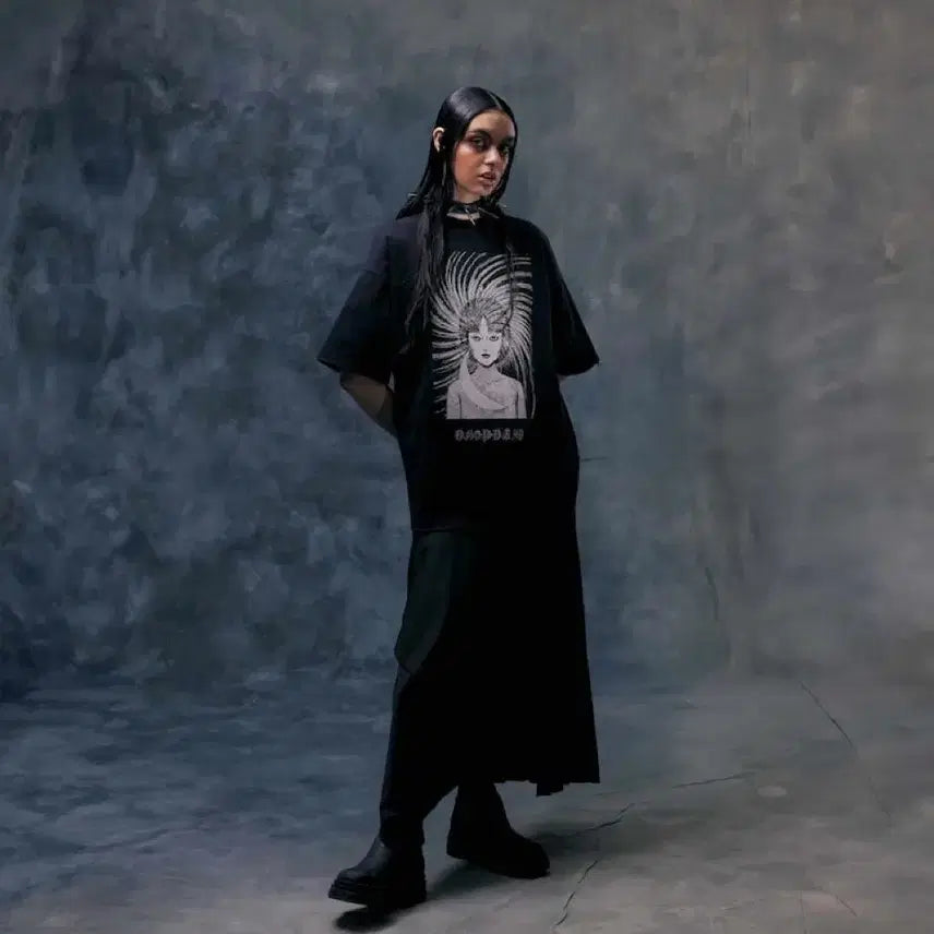 [BUNJANG] Junji Ito x Drop Dead Collaboration T-Shirt (Size L) / 이토 준지 x drop dead 반팔 L
