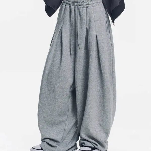 [BUNJANG] Easyino Easy Super Mega Balloon Two-Tuck Sweatpants / 이지노이지) 슈퍼 메가 벌룬 투턱 스웻 펜츠