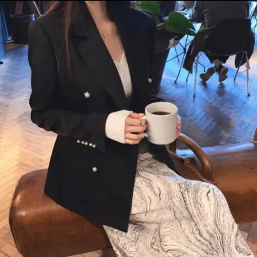 [BUNJANG] Rose Factory Stitch Jacket Black Size S / 로즈팩토리 - 스티치 자켓 S 사이즈 /색상-블랙