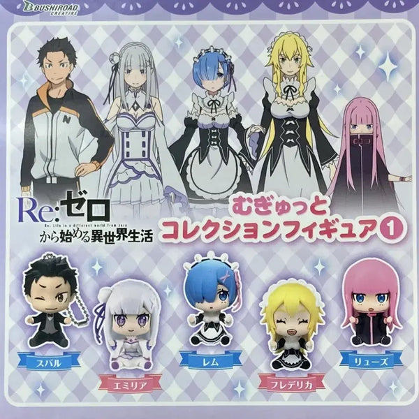 [BUNJANG] Re:Zero Starting Life in Another World Kyugyutto Collection Figures Set / Re:제로부터 시작하는 이세계 생활 리제로 규귯토 컬렉션 피규어 5종