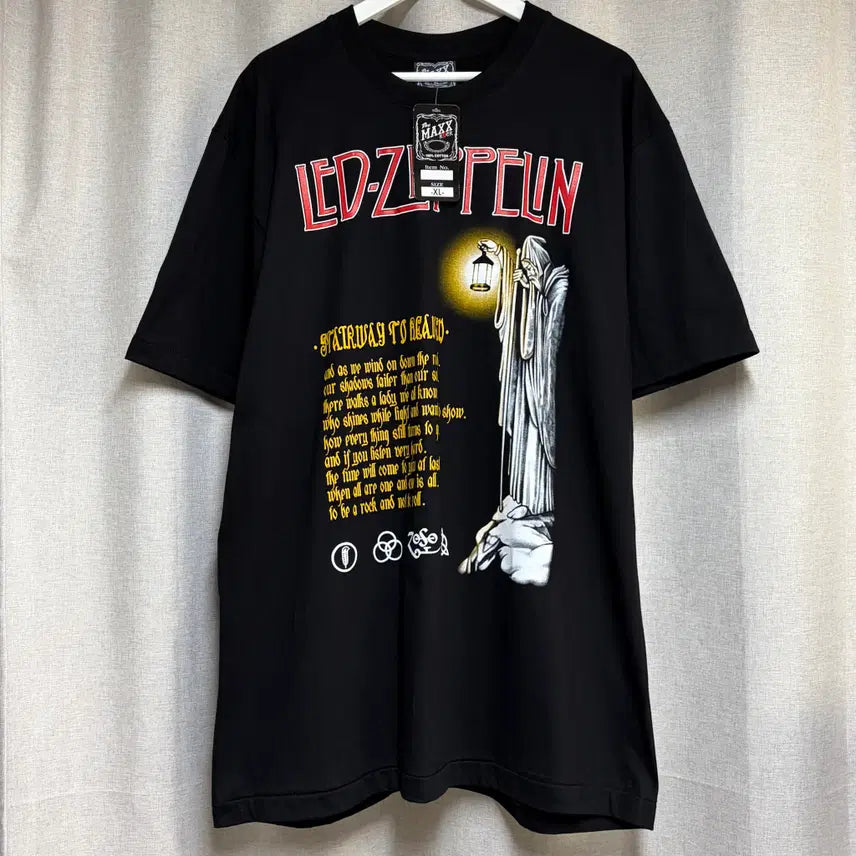 [BUNJANG] The MAXX ROCK Led Zeppelin Band T-Shirt Black XL / (새상품) The MAXX ROCK 레드 제플린 락밴드 티셔츠 블랙 XL