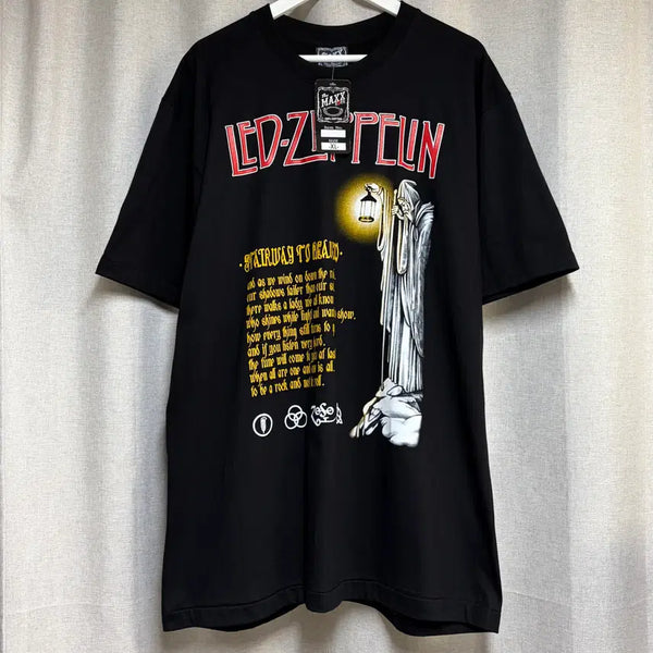 [BUNJANG] The MAXX ROCK Led Zeppelin Band T-Shirt Black XL / (새상품) The MAXX ROCK 레드 제플린 락밴드 티셔츠 블랙 XL