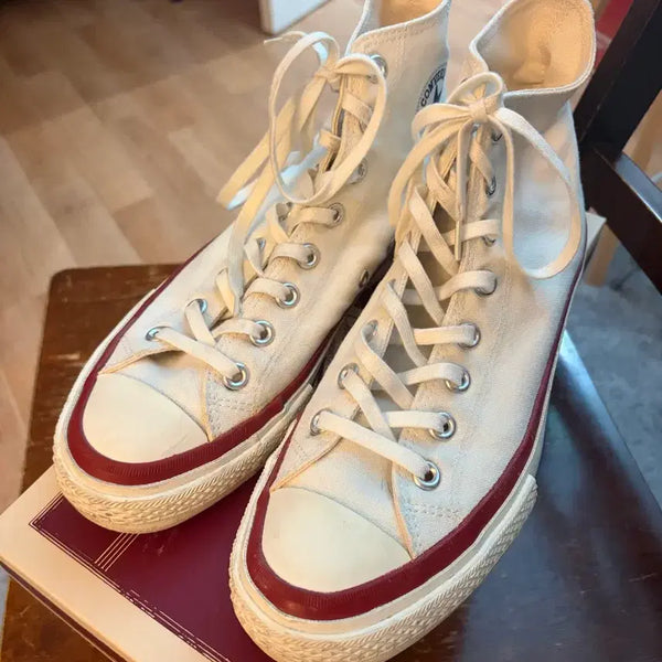 [BUNJANG] Timeline Converse VTG 50 Replica White Sneakers / [265]타임라인 컨버스 vtg 50 복각 화이트