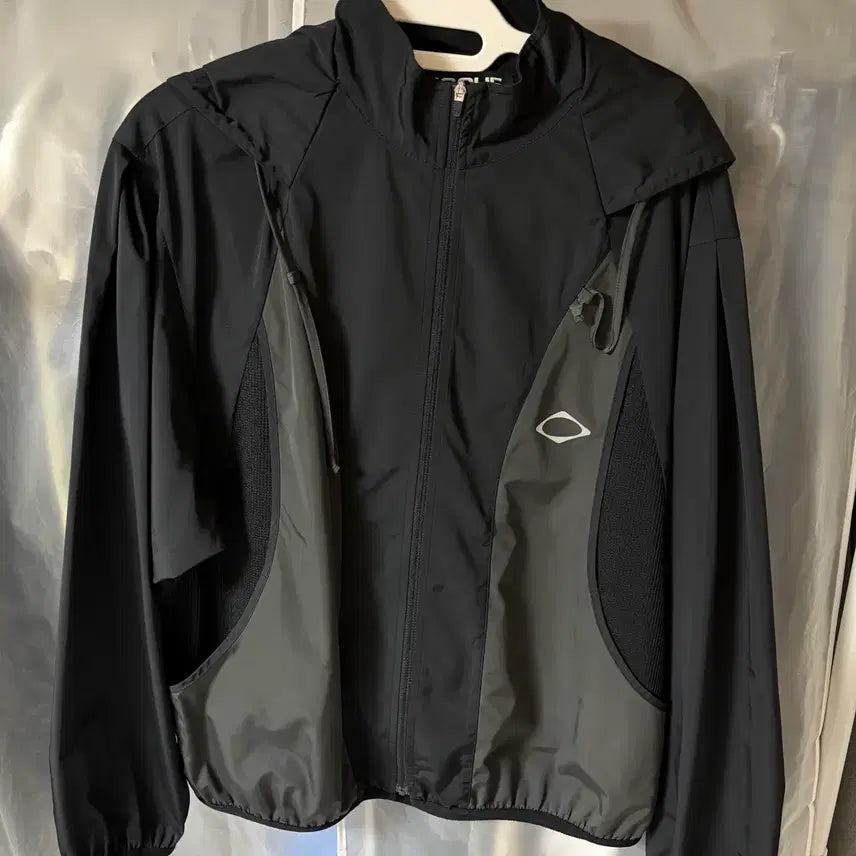 [BUNJANG] Mischief Color Block Windbreaker Black S / 미스치프 컬러블록 윈드브레이커 바람막이 블랙 s