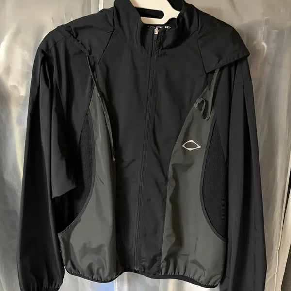 [BUNJANG] Mischief Color Block Windbreaker Black S / 미스치프 컬러블록 윈드브레이커 바람막이 블랙 s