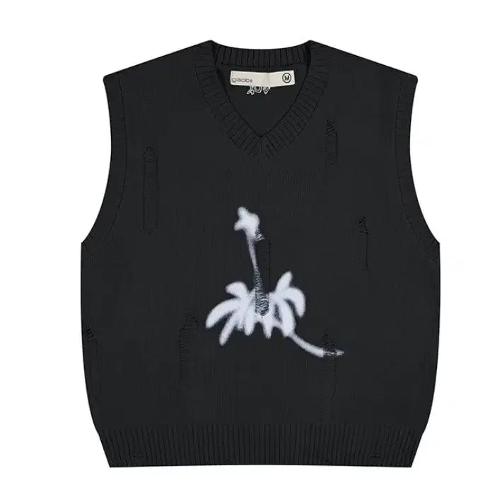 [BUNJANG] Unisex Knit Vest Black M / 남녀공용 니트베스트 블랙 M