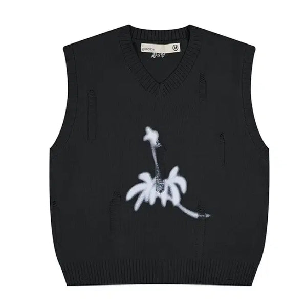 [BUNJANG] Unisex Knit Vest Black M / 남녀공용 니트베스트 블랙 M