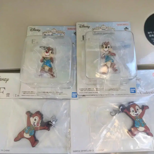 [BUNJANG] Disney Ichiban Kuji E Prize, F Prize Chip 'n' Dale Character Keyring Set (Sealed) / [디즈니] 이치방쿠지 E상, F상 캐릭터 키링 칩앤데일 세트 (미개봉)