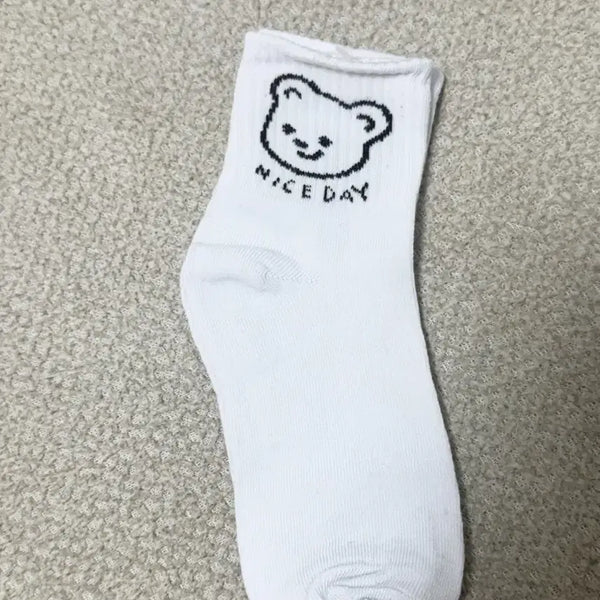 [BUNJANG] Cute Teddy Bear Socks (New) / (새상품) 귀여운 곰돌이 양말
