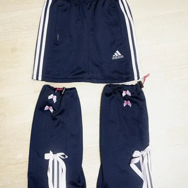 [BUNJANG] Adidas Vintage Custom Skirt and Leg Warmers Set / 대장급 아디다스 빈티지 커스텀 스커트 및 레그워머