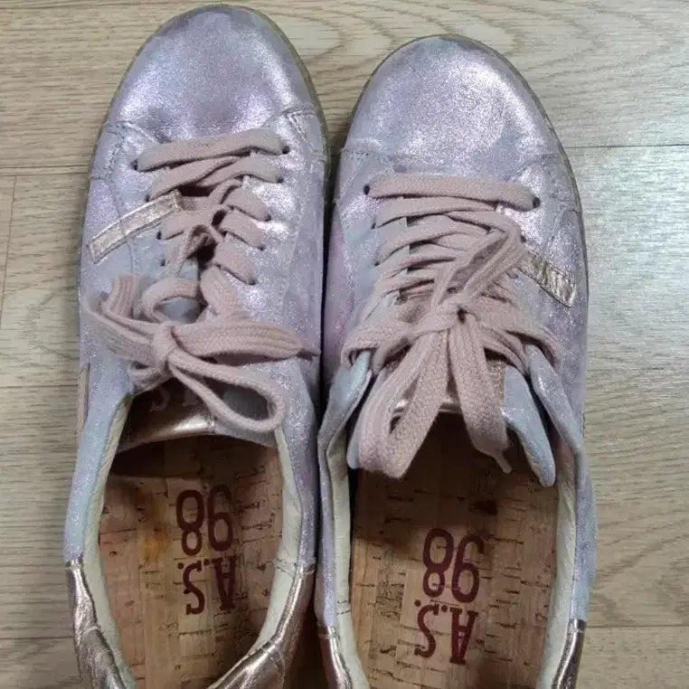 [BUNJANG] A.S.98 Pink Gold Sneakers / A.S.98 스니커즈  핑크 골드