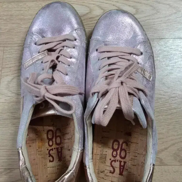 [BUNJANG] A.S.98 Pink Gold Sneakers / A.S.98 스니커즈  핑크 골드