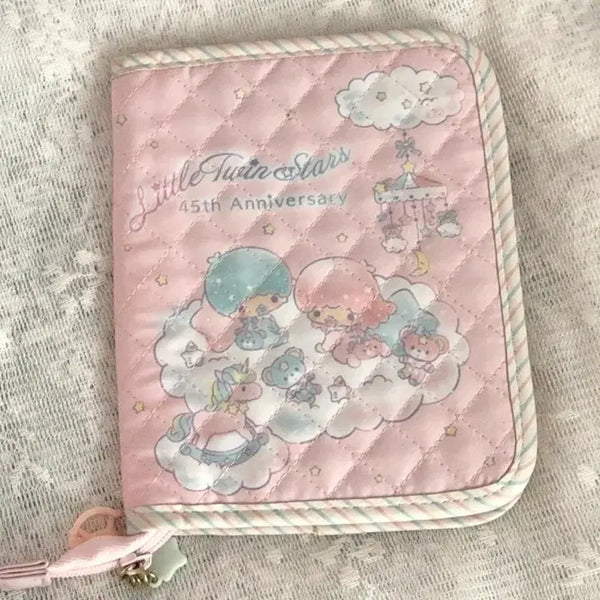 [BUNJANG] Little Twin Stars Kiki Lala 45th Anniversary Multi Pouch Diary Cover / 리틀트윈스타 키키라라 멀티 파우치 다이어리 커버