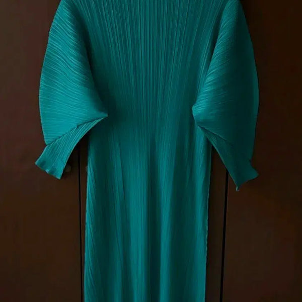[BUNJANG] Pleated Dress Green / 플리츠 원피스 그린