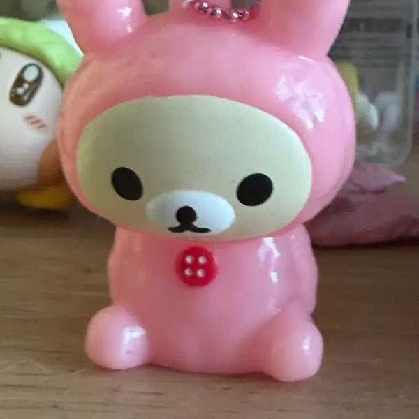 [BUNJANG] Vintage Rare Usagi Korilakkuma Rubber Keychain / 고전 레어 우사기 토끼 코리락쿠마 고무 키링