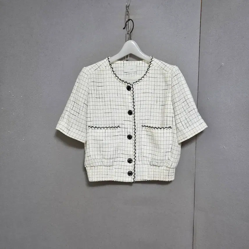 [BUNJANG] JJ JIGOTT Tweed Jumper 55 / JJ지고트 점퍼느낌 트위드 점퍼 55  n6808