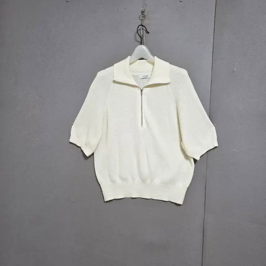 [BUNJANG] Sistina Zipper Ivory Knit Size 66 / 시스티나 집업 아이보리 니트 66  n6809