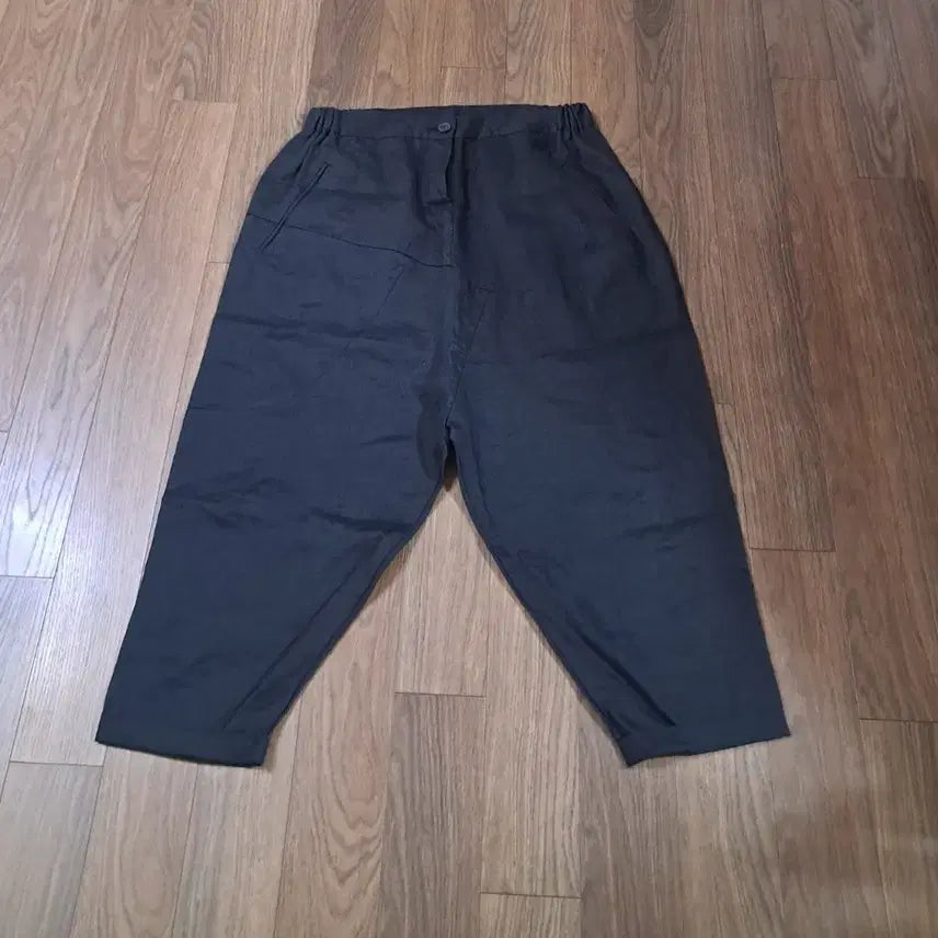 [BUNJANG] Linen Wide-Leg Pants / 린넨 배기 팬츠 블랙.  베이지 두 MㅡL