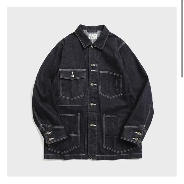 [BUNJANG] Bants 13oz Denim Coverall Jacket Indigo / BANTS BGS 13oz 데님 커버올 자켓 인디고