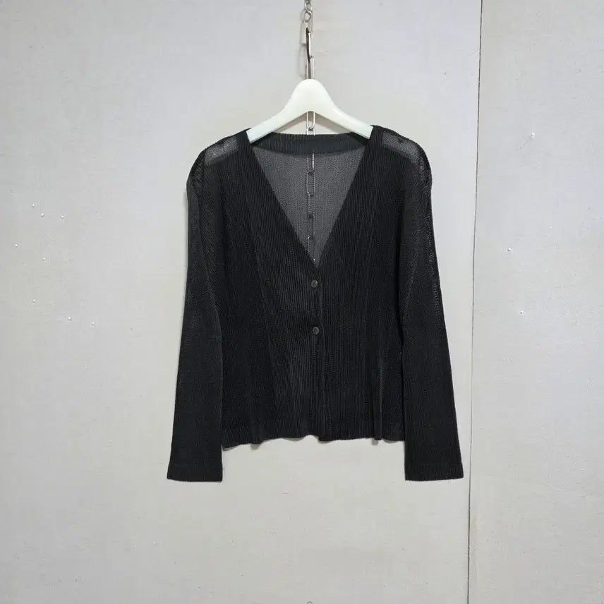 [BUNJANG] Pleats Me V-Neck Summer Cardigan FFF / 플리츠미 브이넥 여름 가디건 FFF  n6814