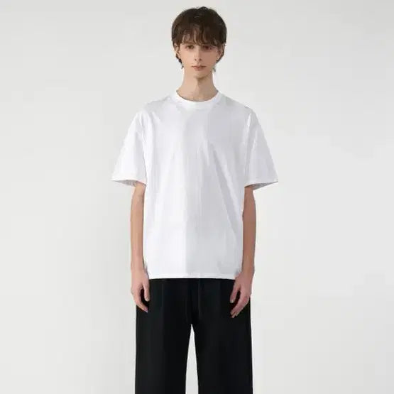 [BUNJANG] Untact 24s Long Length Plain White T-Shirt (L) / (새상품) 언탭트 24수 롱기장 무지 흰색 반팔 L