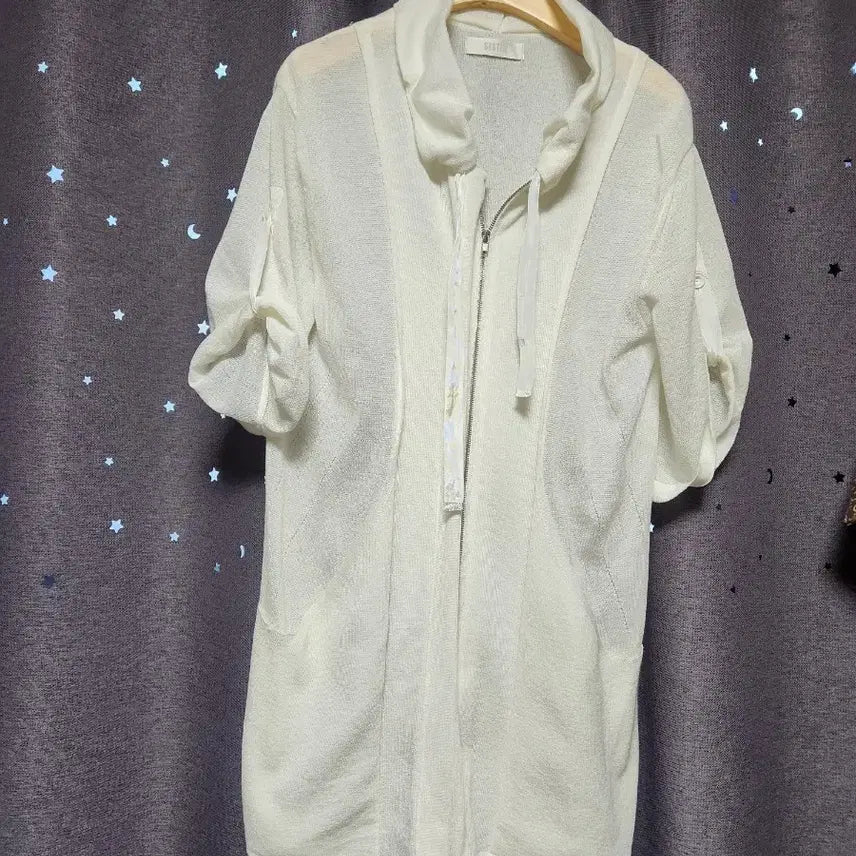 [BUNJANG] System White Women's Knit Cardigan / 한섬 시스템 화이트 여성 니트가디건-free