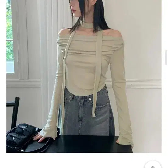 [BUNJANG] Muffler Scarf / 머플러 스카프 오프숄더