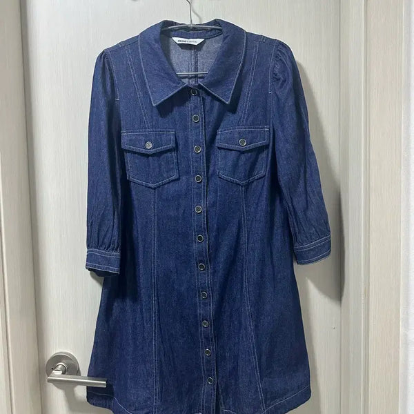 [BUNJANG] DEBB the debutante Denim Shirt Dress Blue / (1번 입음) DEBB the debutante 데님 셔츠 원피스 BL
