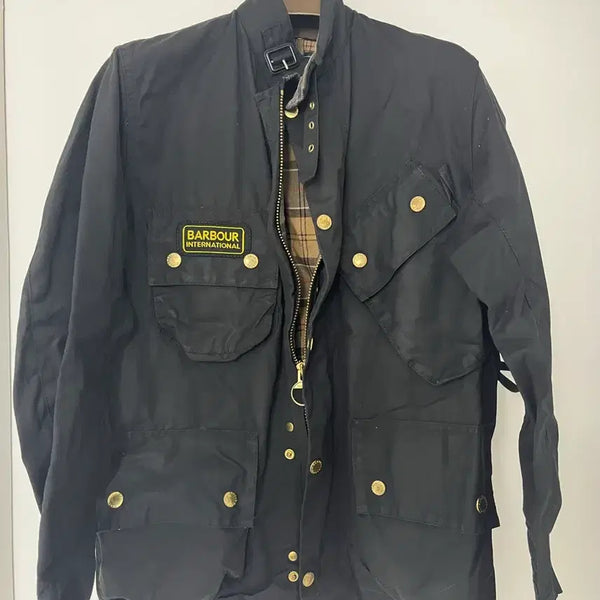 [BUNJANG] Barbour International Wax Jacket - Black / 바버 인터내셔널 자켓 블랙