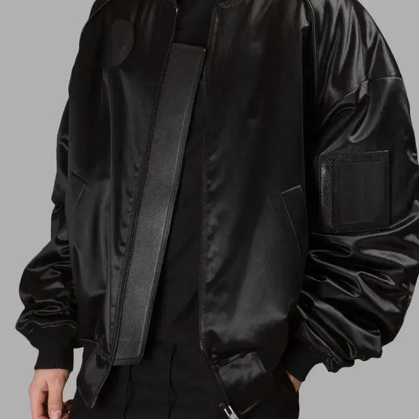 [BUNJANG] DNSR Black MA-1 Bomber Jacket / DNSR 디앤에스알 블랙 마원 봄버 MA-1