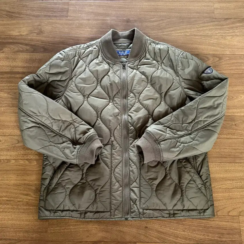 [BUNJANG] Polo Ralph Lauren Quilted Bomber Jacket Olive L / 폴로 튈팅 보머 재킷 올리브 L 간절기 추천 실착3회