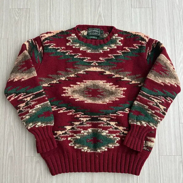 [BUNJANG] Polo Country Navajo Chimayo Hand-Knit Sweater / 폴로컨트리 나바호 치마요 핸드니트 스웨터